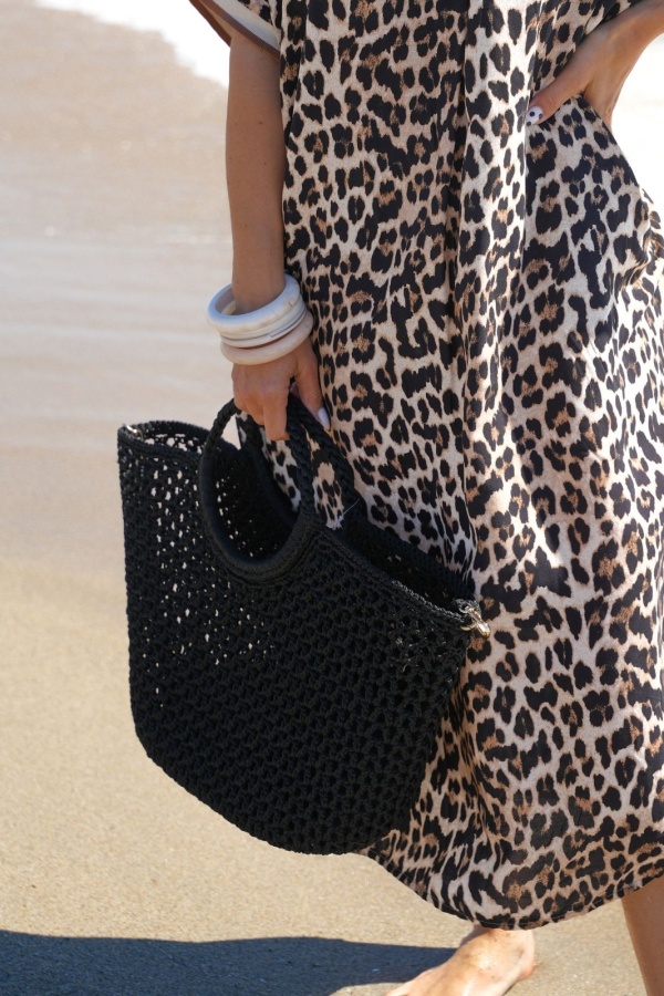 SAC FEMME AJOURE NOIR 2