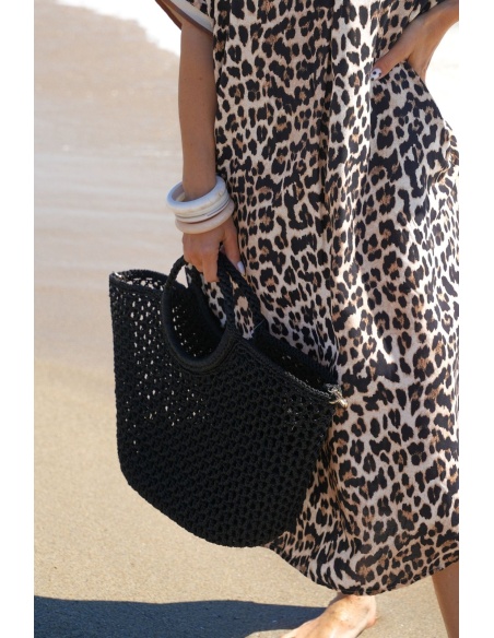 SAC FEMME AJOURE NOIR
