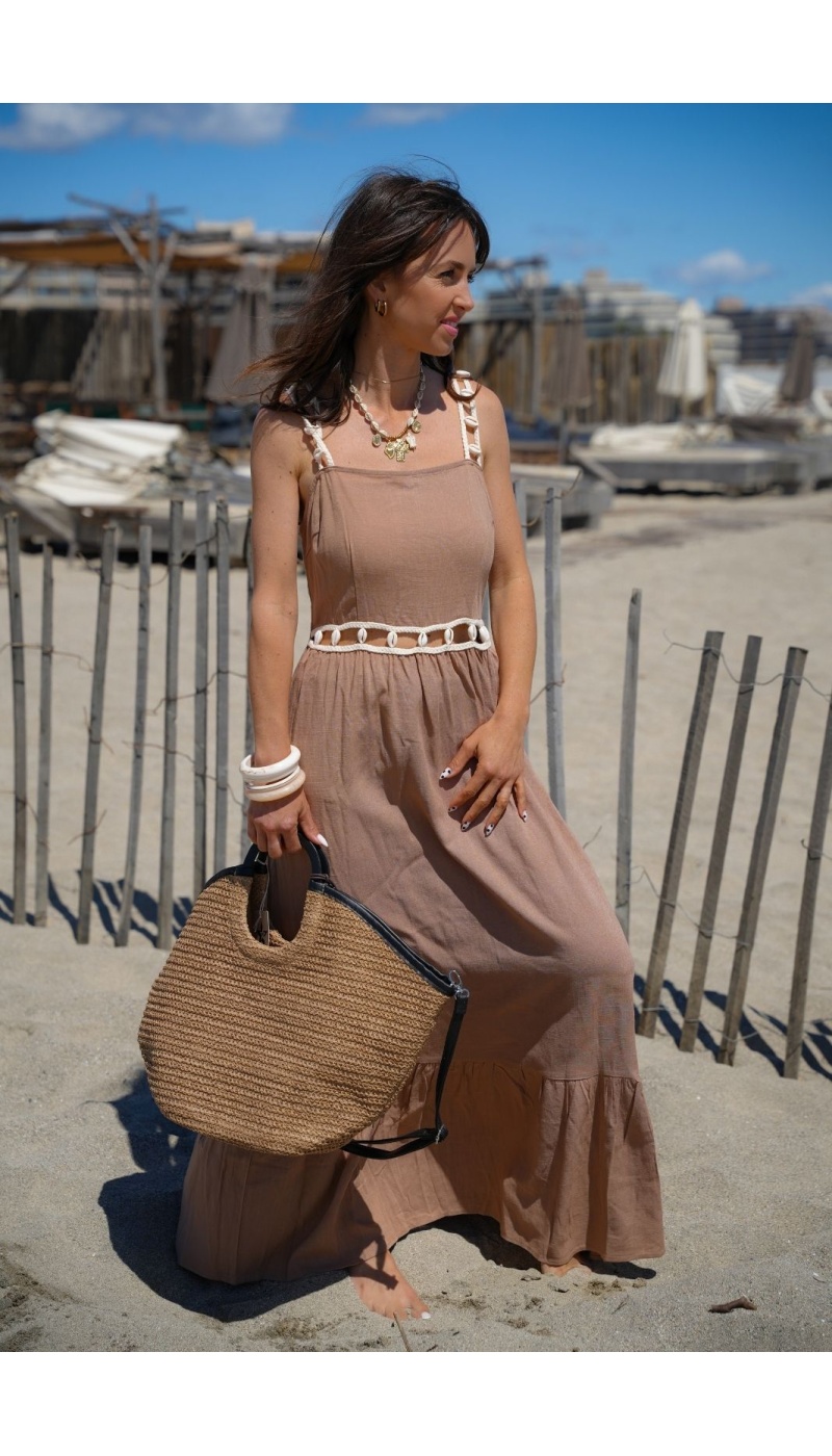 ROBES FEMME COQUIL CAMEL E26