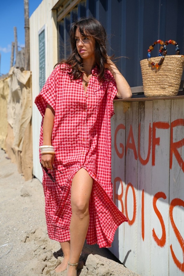 ROBES FEMME CARREA ROUGE E26 2