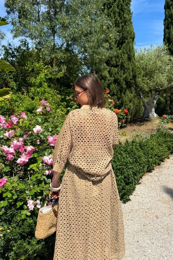 Blouse Brodé Beige Johanna SHARLA 2