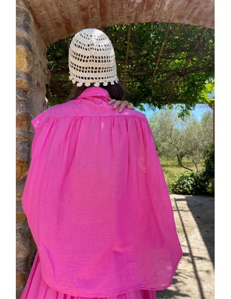 Blouse Macramé Fushia