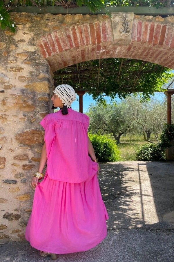 Jupe Longue Fushia KAYLY 2