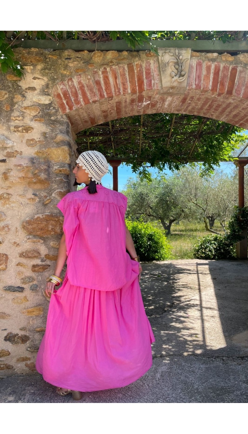 Jupe Longue Fushia KAYLY