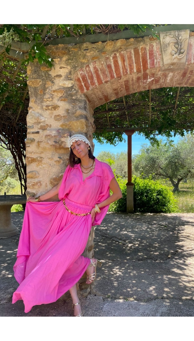 Jupe Longue Fushia KAYLY