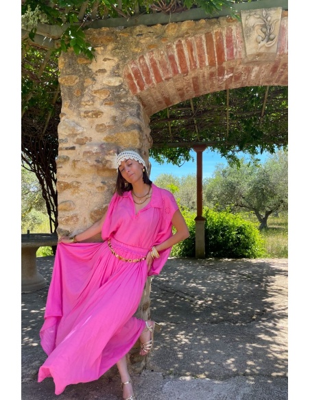 Jupe Longue Fushia KAYLY