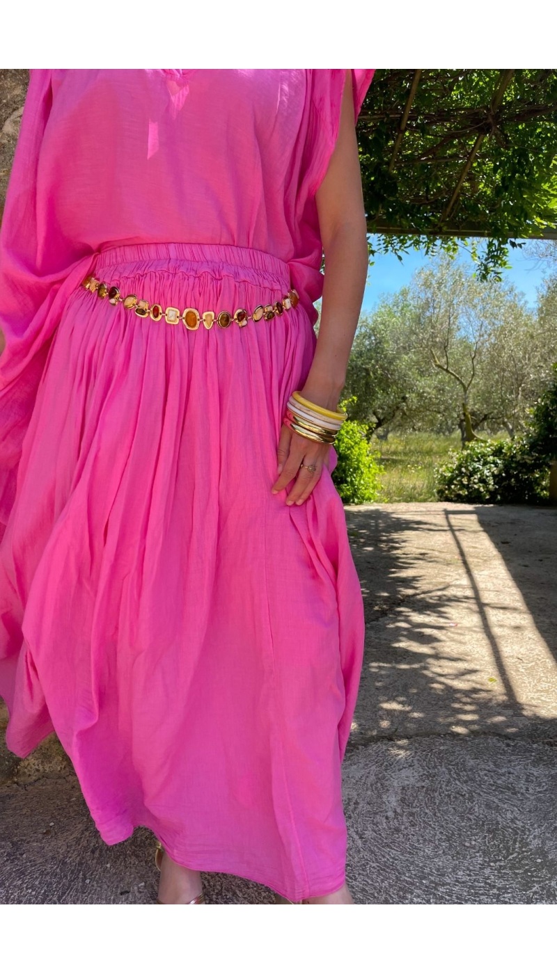 Jupe Longue Fushia KAYLY