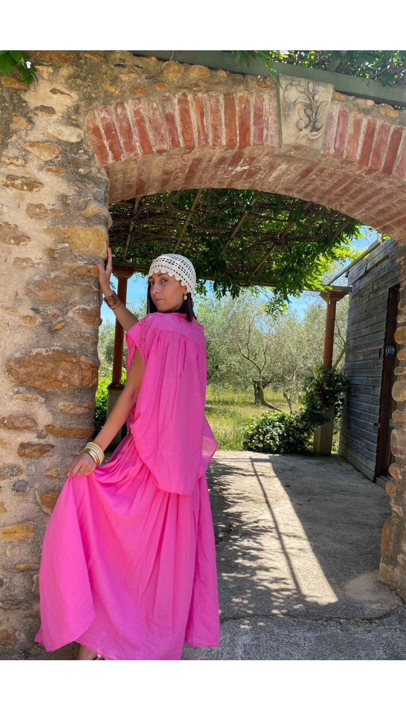 Jupe Longue Fushia KAYLY