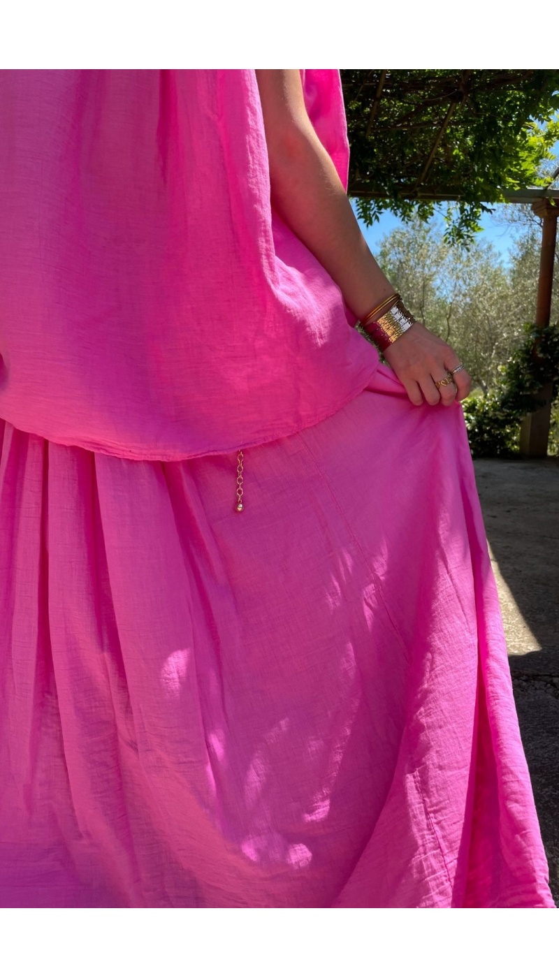 Jupe Longue Fushia KAYLY
