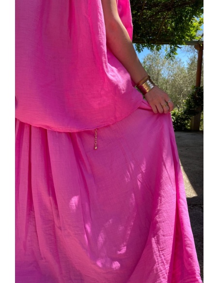 Jupe Longue Fushia KAYLY