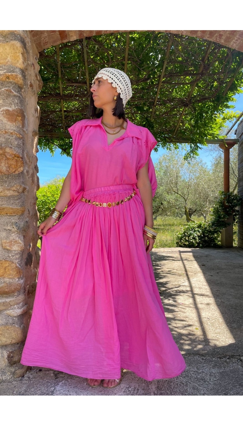 Jupe Longue Fushia KAYLY