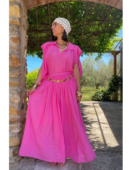 Jupe Longue Fushia KAYLY