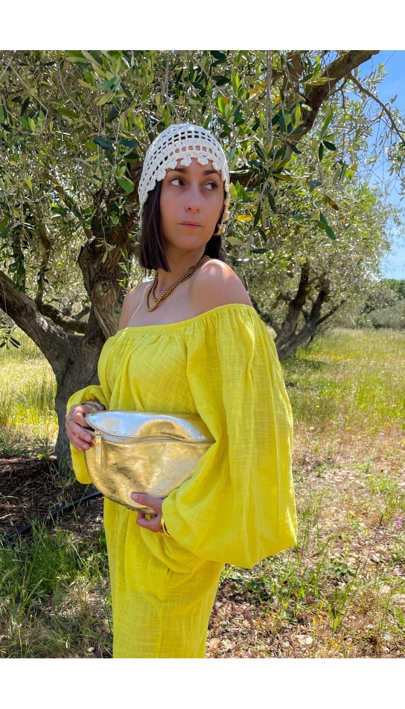Bonnet Crochet Ecru IBIZA
