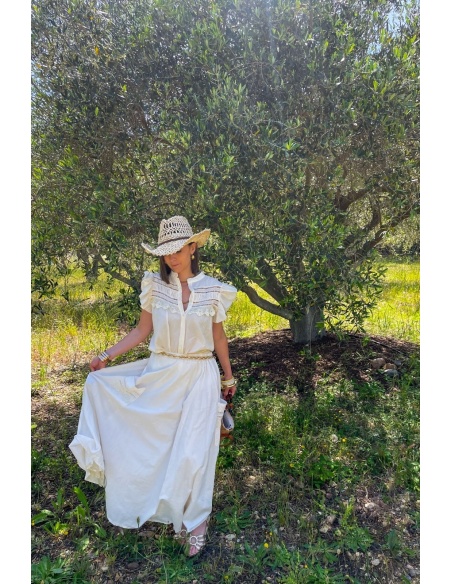 Long Ecru Skirt Johanna ROMY