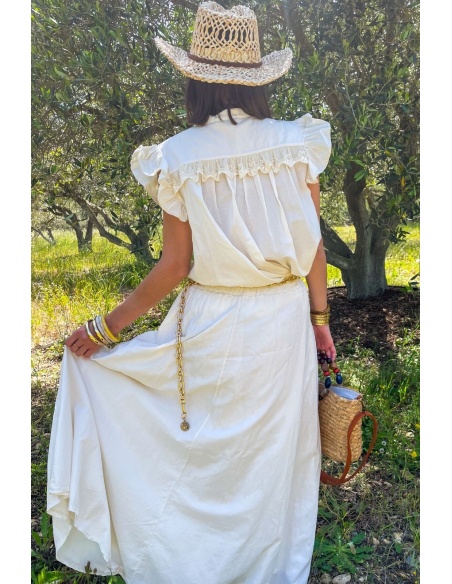 Long Ecru Skirt Johanna ROMY
