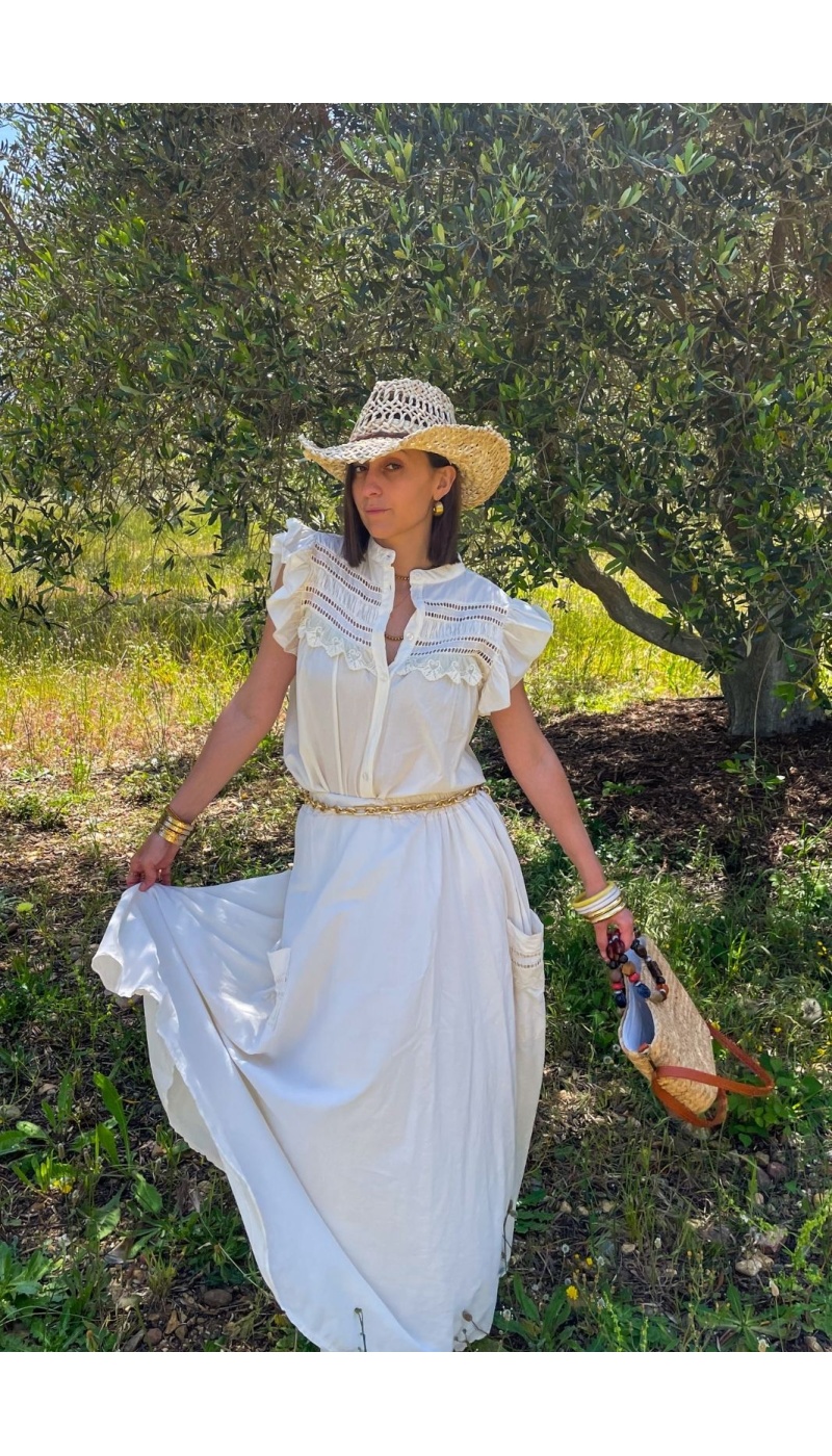 Long Ecru Skirt Johanna ROMY