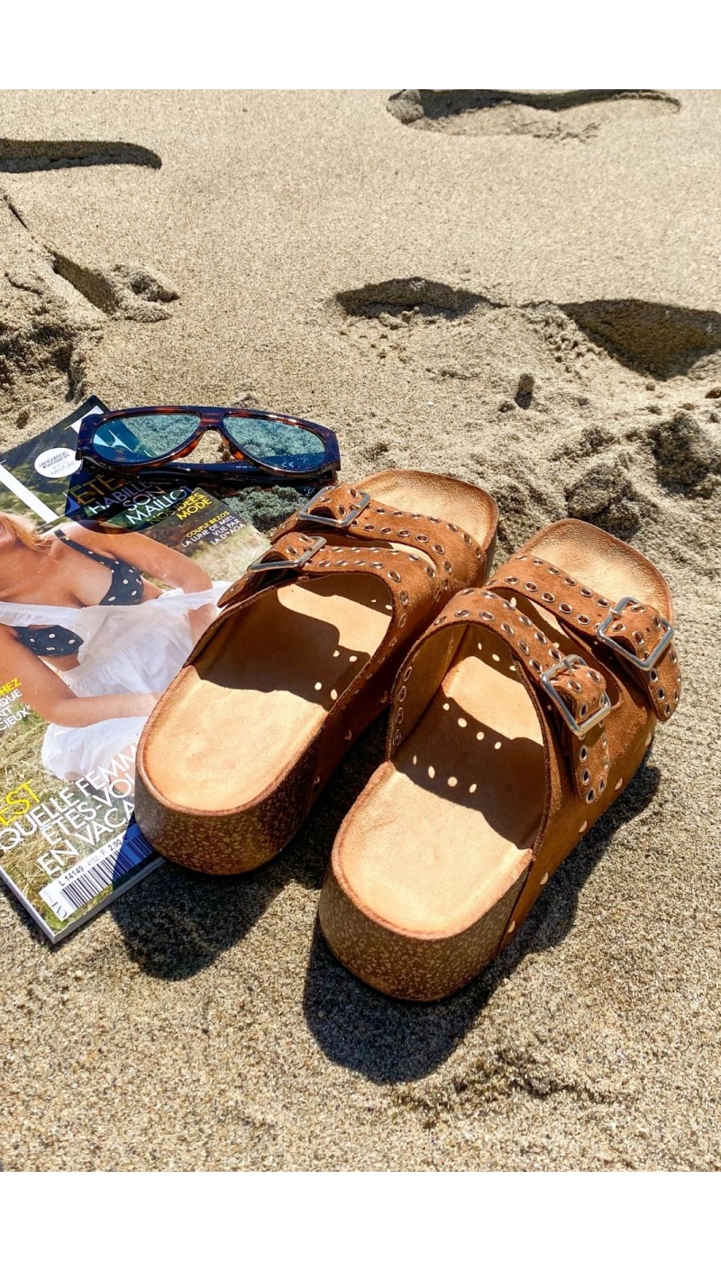 Sandales Plateforme Camel MILLER