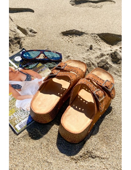 Sandales Plateforme Camel MILLER