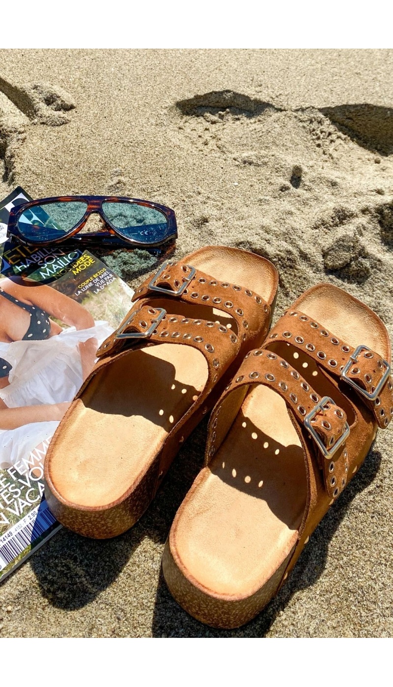 Sandales Plateforme Camel MILLER