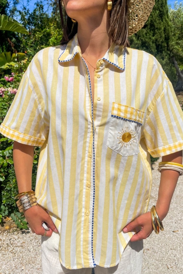 ines moda nan fang bdn SUN YELLOW BLOUSE 2