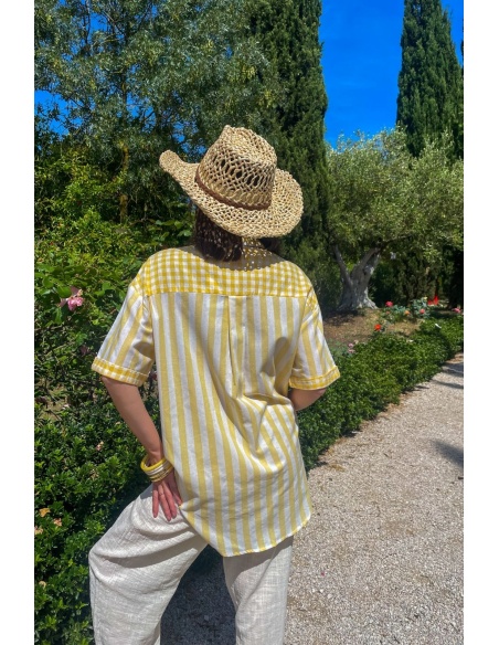 ines moda nan fang bdn CAMICIA GIALLO SOLE