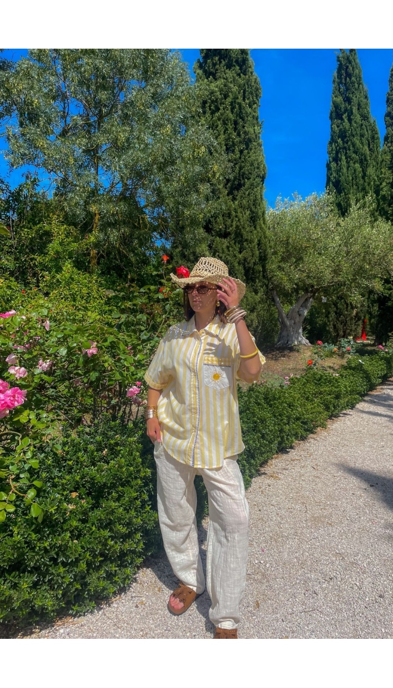 ines moda nan fang bdn SUN YELLOW BLOUSE