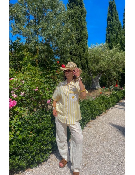 ines moda nan fang bdn SOLEIL JAUNE CHEMISIER