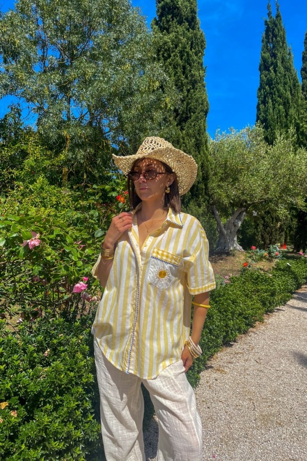 ines moda nan fang bdn SOLEIL JAUNE CHEMISIER