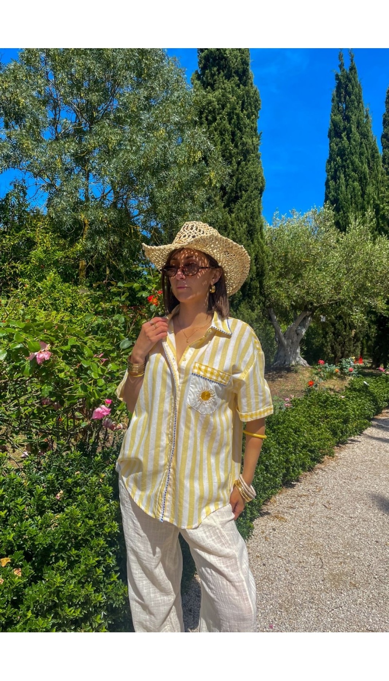 ines moda nan fang bdn SUN YELLOW BLOUSE