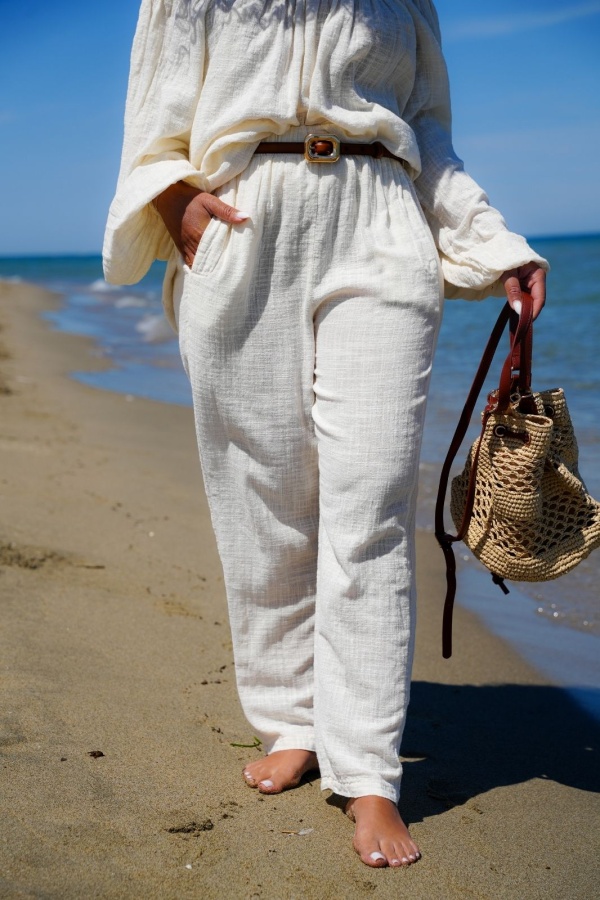 Pantalon Johanna Ecru PALMA 2