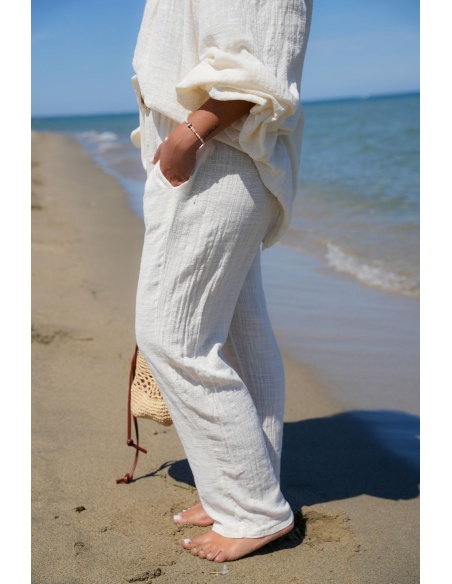 Pantalon Johanna Ecru PALMA
