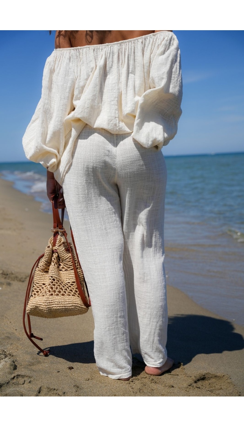 Pantalon Johanna Ecru PALMA
