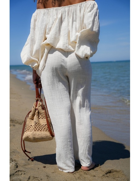 Pantalon Johanna Ecru PALMA