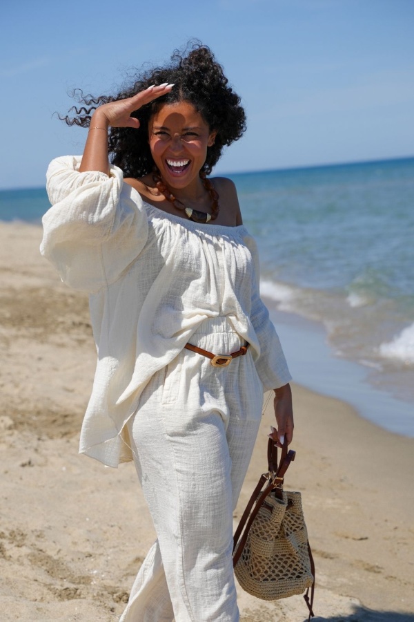 Blouse Johnna Ecru LUCIE