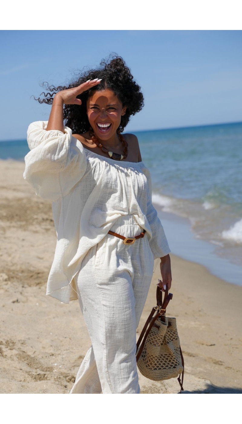 Blouse Johnna Ecru LUCIE