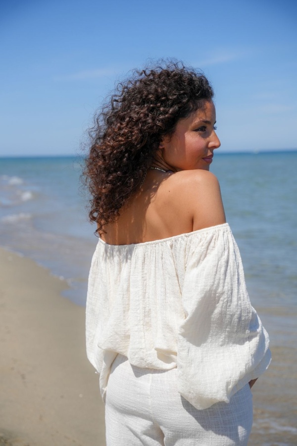 Blouse Johnna Ecru LUCIE 2