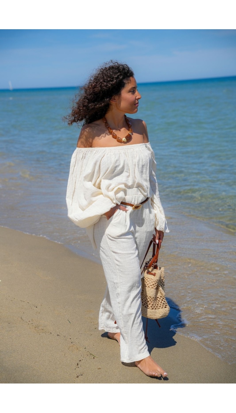 Blouse Johnna Ecru LUCIE