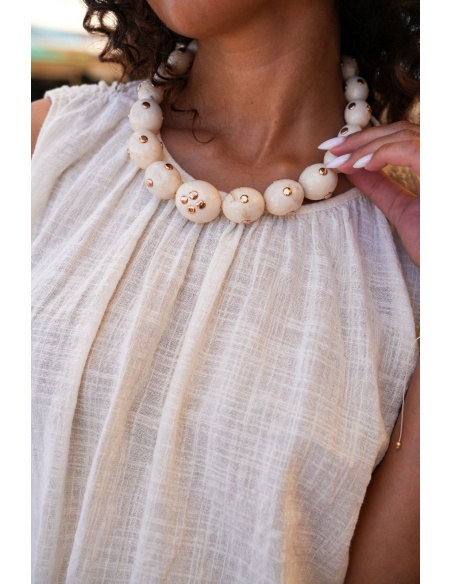 Collier Doré Ecru BELLE