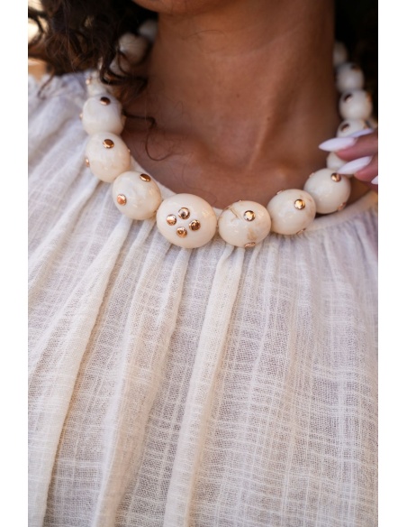 Collier Doré Ecru BELLE