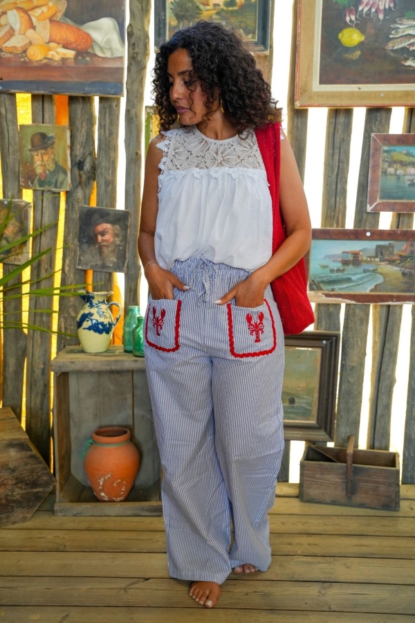 Pantalon Homard Bleu ELEA