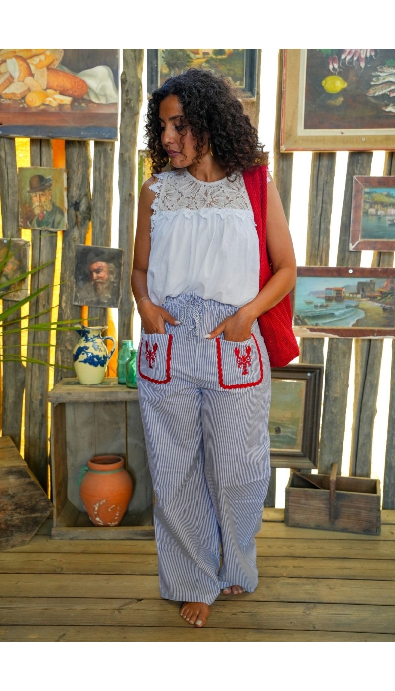 Pantalon Homard Bleu ELEA