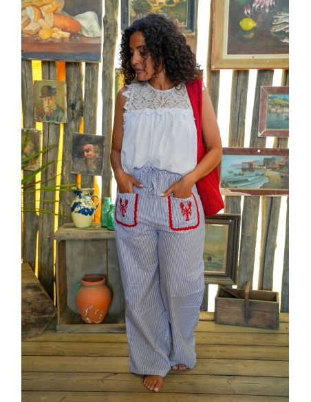 Pantalon Homard Bleu ELEA