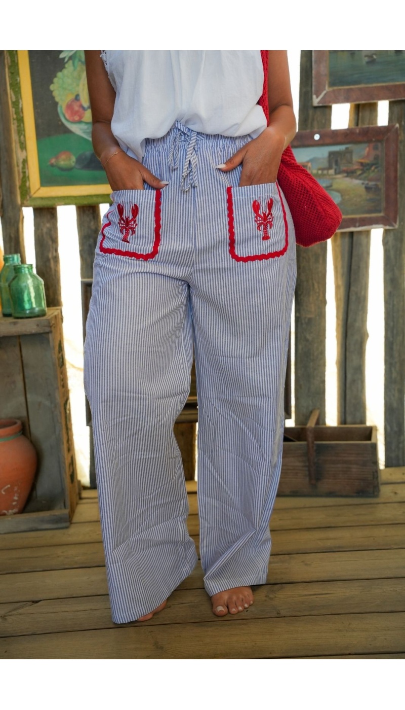 Pantalon Homard Bleu ELEA