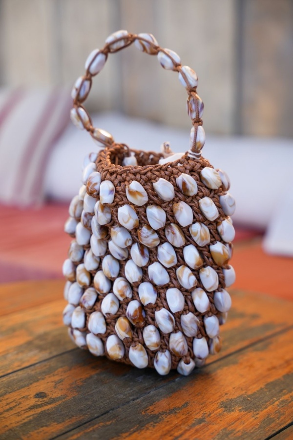 Sac Perles Camel LIVIA