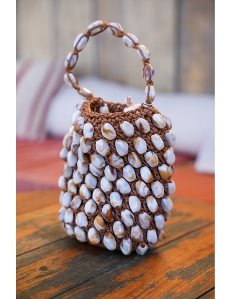 Sac Perles Camel LIVIA