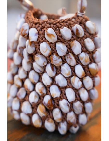 Sac Perles Camel LIVIA