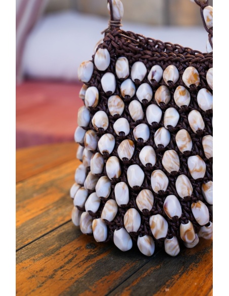Sac Perles Marron LIVIA
