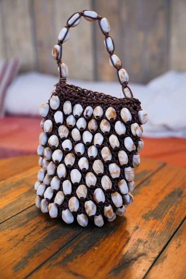 Sac Perles Marron LIVIA