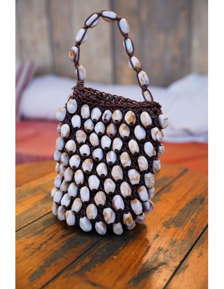 Sac Perles Marron LIVIA