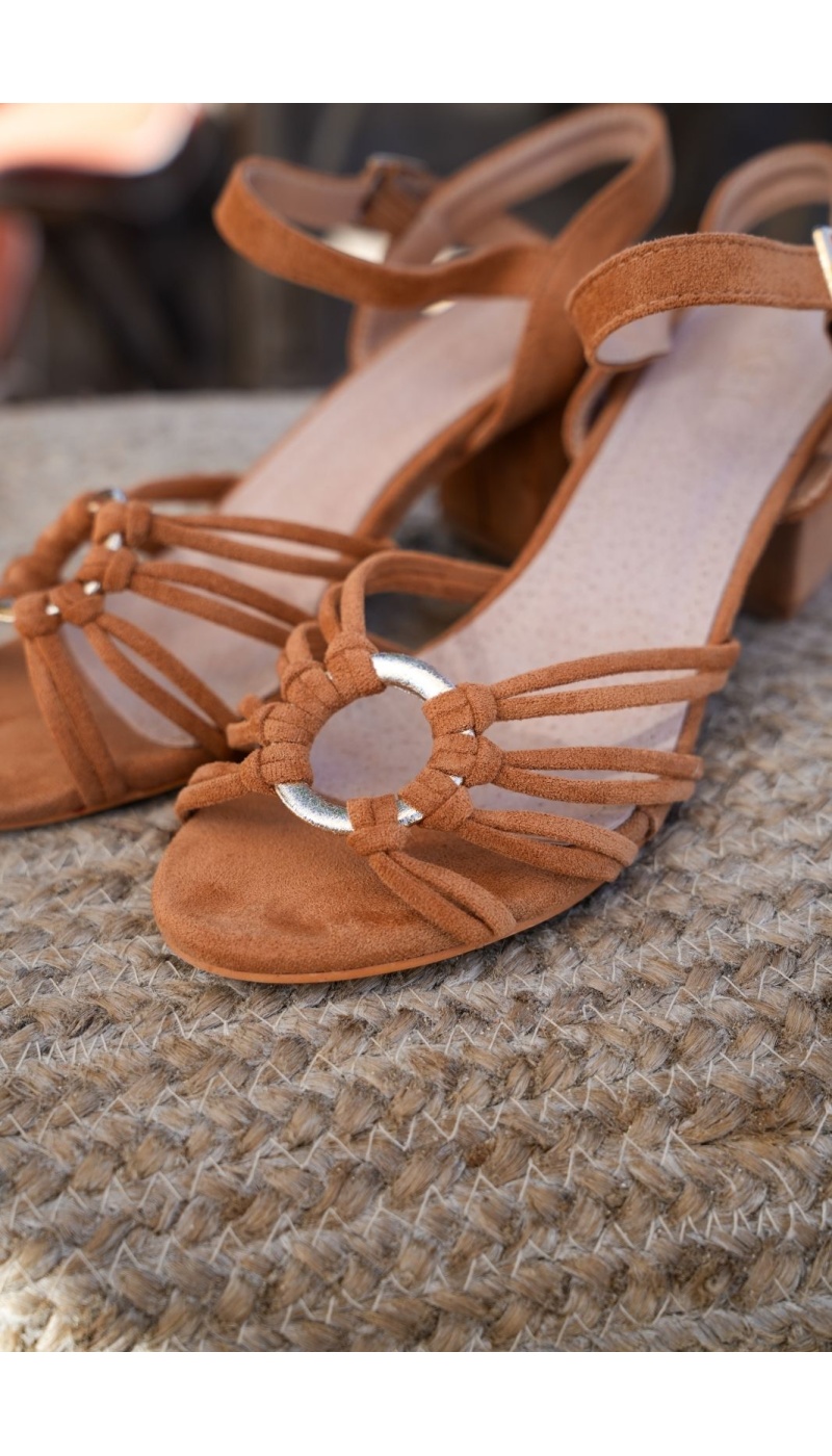 Talons Camel Tressé FLORES